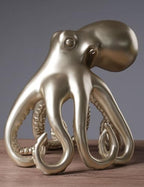 Octopus Statue Abstract Sculpture Decor Modern Gift Table Centerpiece Figurine for Home Office Living Room Polyresin 8.7 Inch