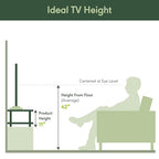 Furinno Turn-N-Tube No Tools 2-Tier Elevated TV Stand, Stainless Steel Tubes, Americano/Chrome, 13191AMSS - color: Americano/Chrome, size: 2-Tier