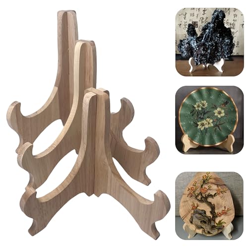 RTeng Multi-Purpose Wooden Display Stand - 6 Inch - size: 6 Inch