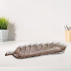 BBH Home's Handmade Bronze Novelty Shaped Aluminium Tray 15.78 x 3.74 x 1.18 AMBBVK033AB2020 - color: Bronze