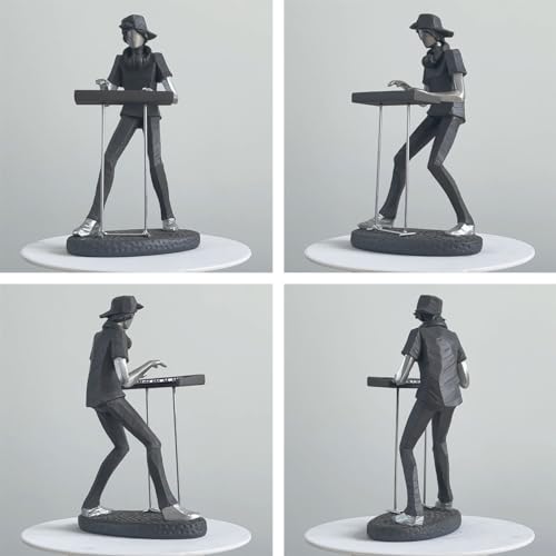 HAUCOZE Musician Statue Music Figurine Gift Home Decor Table Centerpiece Sculpture for Piano Studio Bedroom Polyresin 10 Inch
