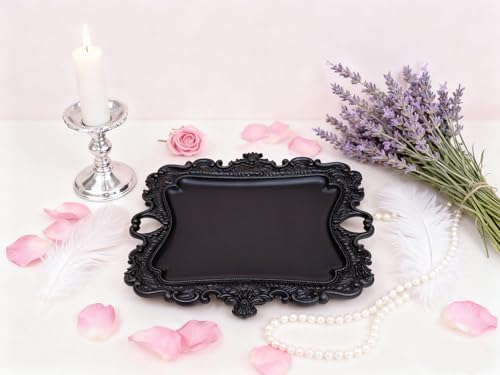 khtumeware 1 Pack Jewelry Dish Matte Black Jewelry Trays ideal for holding jewelry rings and small trinkets. - color: Matte Black