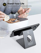 Lamicall Cell Phone Stand, Phone Dock : Cradle, Holder, Stand, Compatible with Phone 12 Mini 11 Pro Xs Xs Max Xr X 8 7 6 6s Plus 5 5s 5c All Android Smartphone Charging, Accessories Desk - Gray - color: grey