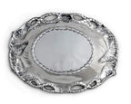 Arthur Court Aluminum Equestrian Horse Oval Tray 14 x 10 inch - Handcrafted with Rope Detail, Perfect for Horse Race Fans or Ranch Events, Freezer & Oven Safe, Gift Box Included