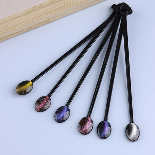 150 Pcs Black Spoon Shaped False Nail Swatch Sticks Nails Art Polish Practice Display Tips Acrylic Nail Sample Sticks With Metal Split Ring Nails tech Supplies for Home or Salon Use - color: Black Spoon Shaped
