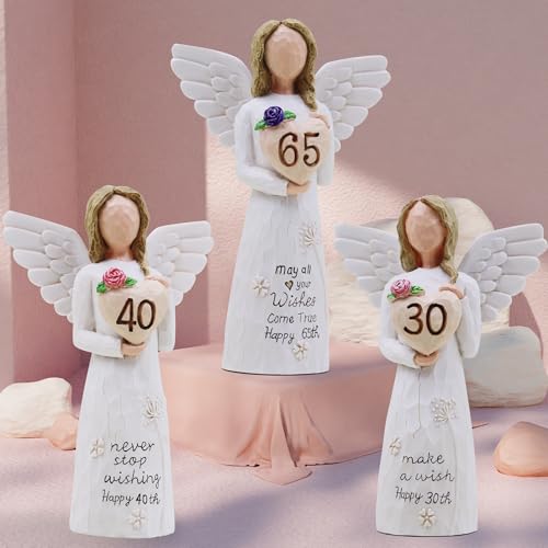 65th Birthday Gifts for Women, 65th Birthday Decorations for Women, Sculpted Hand-Painted Figurine - style: 65th Birthday Gifts