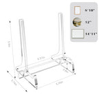 5.9 inch Clear Acrylic Easel Display Stand, Plate Stands for Display, Suitable for Plates, Picture Frames, Cookbooks, Easels, Artwork, and More - size: 5.9IN-1 Pack