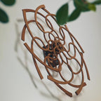 WOODEN.CITY Kinetic Wall Art Sculpture Ornate Geometric, Model Size 37.4 x 27.55 in, Hypnotic Wooden Decor for Office, Home, Living Room, Bedroom, or Kitchen - Stress Relief and Creative Energy Boost