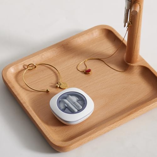 Solid Beech Wood Key Tray and Bowl for Entryway Table - Smooth Polished Branch-Shaped Organizer With Hooks for Keys, Wallet, Jewelry, Glasses (Beech, Square) - color: Beech, size: Square