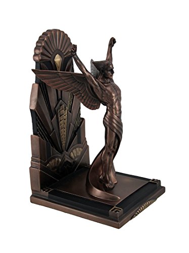 The Winged Man Metallic Copper Finish Art Deco Single Bookend Statue