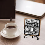 Funny Coffee Bar Accessories - Table Decorations & Desk Shelf Cubicles for Coffee Bar Decoration - style: coffee sign 06