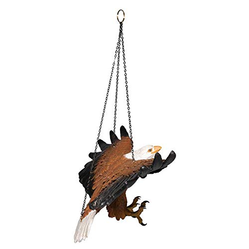 Design Toscano Flight of Freedom Hanging Eagle Sculpture 19 Inch - style: Single