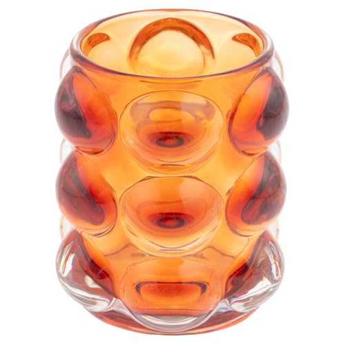Karma, Lucia Hobnail Votive, Tea Lights Candle Holder, Glass Votive Candle Holders for Table Decorations, Baby Shower, Birthday Party, Weddings and Home Decor, Copper - color: Copper