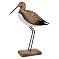 Rustic Wood Crane Tabletop Nautical Decor, Beach Themed Coastal Decoration for Home Mediterranean Style (S) - size: Small