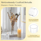 Hewory Hurricane Glass Candle Holders: 6 PCS Clear Hurricane Candle Holders for Pillar Candles Floating Candles, Glass Cylinder for Table Centerpieces Christmas Wedding Party Holiday Home Decor