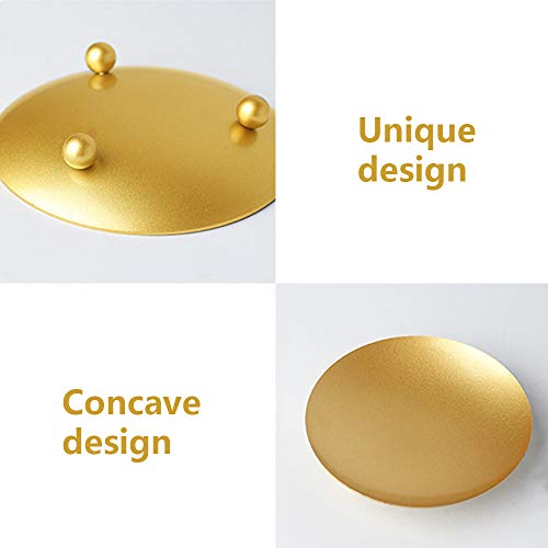 Decorative Iron Plate Candle Holder Pedestal Wax Candle Stand, Taper Candles for Candlesticks, Pillar Candle Holder for Wedding Decoration, Home Decor Bar Party (Gold) - color: Gold