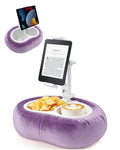 Miledi Tablet Pillow Stand, Compatible with 4.7"-12.9" Kindle, iPad, Phone/Tablet, 360° Rotating Phone Holder for Bed, Detachable Bowl, Reading and Relaxation on Bed (Purple) - color: Purple