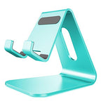 CreaDream Cell Phone Stand, Cradle, Holder,Aluminum Desktop Stand Compatible with Switch, All Smart Phone, iPhone 11 Pro Xs Max Xr X Se 8 7 6 6s Plus SE 5 5s (Mint Green) - color: Mint Green