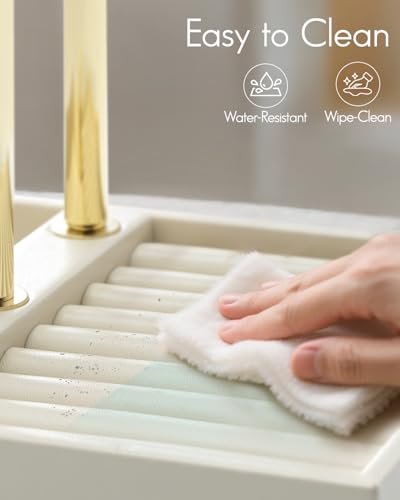 VLANDO 3 Tier Jewelry Stand Organizer with Tary, Mothers Day Mom Gifts for Women, Gold Jewlery Holder Display for Necklace, Earring, Bracelet, Rings - Cloud White - color: B. Cloud White, size: 3-Layer