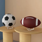 Acrylic Ball Holder 3-Pack, Small Size for Baseball, Softball & Golf Ball; Medium & Large Size for Basketball, Soccer, Volleyball; Horizontal Size for Rugby and Football - style: Triangle Silver - 4.1 x 3.6 inch
