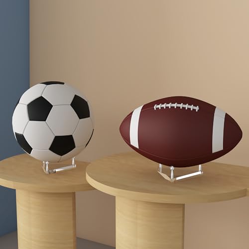 Acrylic Ball Holder 3-Pack, Small Size for Baseball, Softball & Golf Ball; Medium & Large Size for Basketball, Soccer, Volleyball; Horizontal Size for Rugby and Football - style: Triangle Silver - 4.1 x 3.6 inch