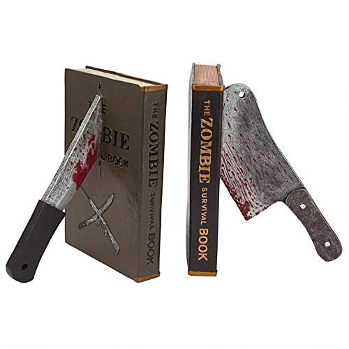 Design Toscano Dead Read, Bloody Zombie Sculptural Bookends, 11 inch - style: Dead Read, Zombie