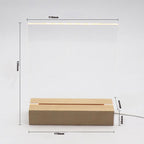 2Pcs 4.33" Wood LED Light Base with Blank Acrylic Sheet Clear Cast Plexiglass for LED Light Base Signs DIY Display Projects Craft-Warm Light - color: Warm Light, size: 2PC 4.33" + AS