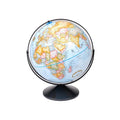 Replogle Eureka 16 inch desktop globe with up to date blue raised relief map and full swing gyromatic assembly. The beautiful blue ocean product has vast amounts of up-to-date information will pique the interest of any geographical connoisseur of all ages