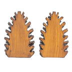 Creative Co-Op Pinecone Shaped Resin Bookends (Set of 2 Pieces) - color: Bronze