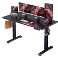 ErGear Height Adjustable Electric Standing Desk, 55 x 28 Inches Sit Stand up Desk, Memory Computer Home Office Desk, Black - color: Black, size: 55.1 x 27.6 Inches