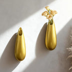 Sculptural Wall Ceramic Vase — 2 Pack Gold Hanging Sconce Vase | Turn Flowers into Art — Decorative Ceramic Wall Sconce for Single Stem Displays - size: 2pcs-Medium