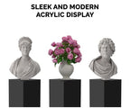 12" x 12" x 24" Acrylic Cube / Display 5 Sided Box Black - color: Glossy Black, size: 12"w x 12"d x 24"h