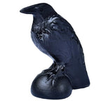 Black Obsidian Raven Statue 3.15" Large Crow Statue Figurine Healing Crystal Stone Sculpture Reiki Meditation Gothic Home Decor Gift