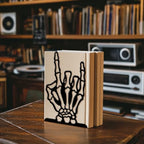 Peacoblue Metal Bookends for Shelves, Modern Decorative Heavy Duty Study Book Ends Stoppers for Office, Desk, Shelf, Room 5.3"x4.3"x7.9" Cast Iron Simple Tall Bookends 1 Pair (Skeleton Hand) - style: Skeleton Hand
