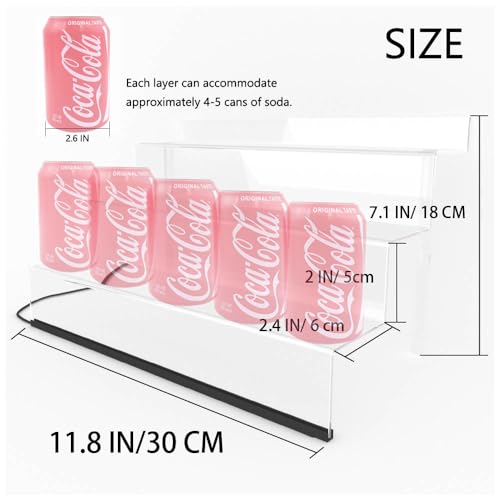 12 IN Clear Acrylic Display Riser Shelf with LED light,3 Tier Display Step Shelves Holder, Perfume Cologne Organizer Holder,Pops Toys Figures, Clear Cupcake Riser, Dessert Shelf, Decoration on Tabletop(2 Pack) - color: LED+Clear+2 Pack