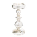Richland Pillar Candle Holders Unique Mercury Bubble 8.5" - size: Medium Set of 1