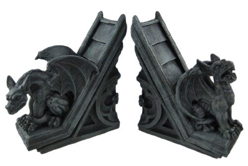 Gothic Gargoyle Sculptural Bookends Book Ends