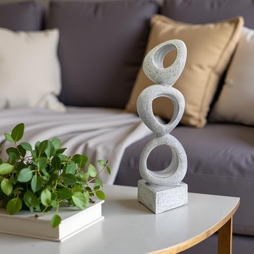 Abstract Modern Ribbon Decorative Sculpture, Knot Sculptures,Home Decor,Coffee Table Statues,Dining Living Room Desk Decor,Shelf Decoration (Marble Color-A) - color: Marble Color-a