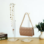 Acrylic Purse Stands for Display, 3 Pack 14" to 24" Adjustable Height Clear Purse Holder Stand, Counter Bags Hanging Organizer Handbag Rack for Closet Retail Vendor Commercial Store - size: 3-Pack, L (13.5"-24")