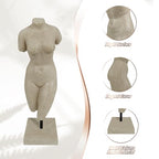 Female Torso Statue, Sandstone Lady Body Sculpture, Resin Bust Statue, Home Decor for Livingroom Bedroom Entryway Entrance Coffee Table Office Bookshelf Housewarming, Birthday Gifts, Art Lovers