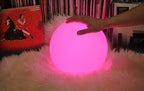 Mr.Go 8-inch Ultra-Fun LED Glowing Ball Light w/Remote, RGB Color Changing Globe Mood Lamp, 16 Colors 8 Brightness 4 Lighting Modes, Waterproof, Rechargeable & AC Adapter Power, Stunning Light Orb - color: Ball 8"