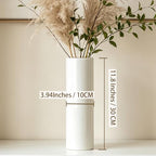 12 Inch White Vase Ceramic Flower Vase, Tall Vases for Pampas Grass, Home Decor, Modern Textured Vases for Living Room Decorations,Table Centerpieces,Shelf,Farmhouse Small Ceramic Vase - style: Shape 11