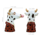 Blowing Bubble Art Vase, Animal Face Vase, Modern Home Decor Vase (No Plants)-Cow - color: Cow