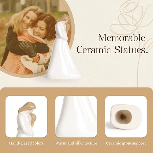 Gifts for Mom from Daughter, Daughter Gift from Mother, Mothers Day Birthday Gifts for Mom, Handmade Mother and Daughter Figurine - color: Sy0240