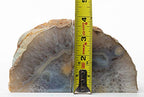Agate Bookend with Rubber Bumpers Plus Includes Bonus Minerals (3.5-6 lb, Natural) - color: Natural, size: 3.5 - 6 lb
