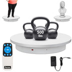 Remote-Controlled Motorized Electric Turntable,Heavy Duty Rotating Display Stand,Speed-adjustable Rotating Platform ,Multi-mode 360° Photography Turntable For 3D Scan,Photography(23.6in/White) - size: 23.64inch/White/500Lbs Load