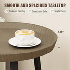 Gadroad Round End Table with Charging Station, USB Ports, Wood Tabletop & Black Metal Frame, 2-Tier Side Table for Living Room, Bedroom, Walnut Color 15.7 * 15.7 * 23.0inches - color: Walnut, style: with Charging Station