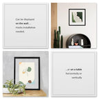 MUYE 12x16 Floating picture Frames Set of 2,Double Glass Frame,Display Any Size Photo up to 12x16,Wall Mount or Tabletop Standing,Black - color: Black, size: 12x16