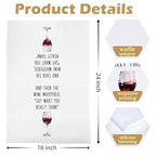 Wine Gifts Kitchen Towels - Funny Wine Lovers Gifts Waffle Decorative Dish Towels, Alcohol Gift Hand Towel, Hostess Gift Tea Towel, 16×24 Inches - color: Wine- 03
