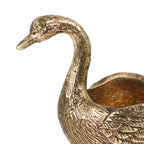 NIKKY HOME Gold Swan Tealight Candle Holders Set of 2, Centerpiece Table Decorations, Decorative Metal Stand for Tea Light Candles, Votive Candles